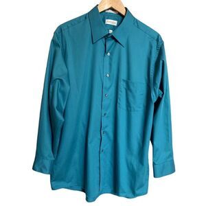 Van Huesen Regular Fit Wrinkle Free Button Down Shirt Size XL/ 17